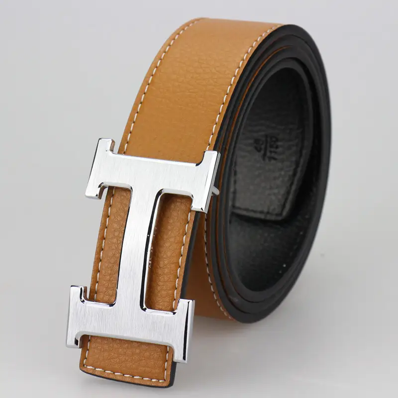 Budget Hermes Belt — H silver buckle plate yellow belt colorway — USFans Spreadsheet photo