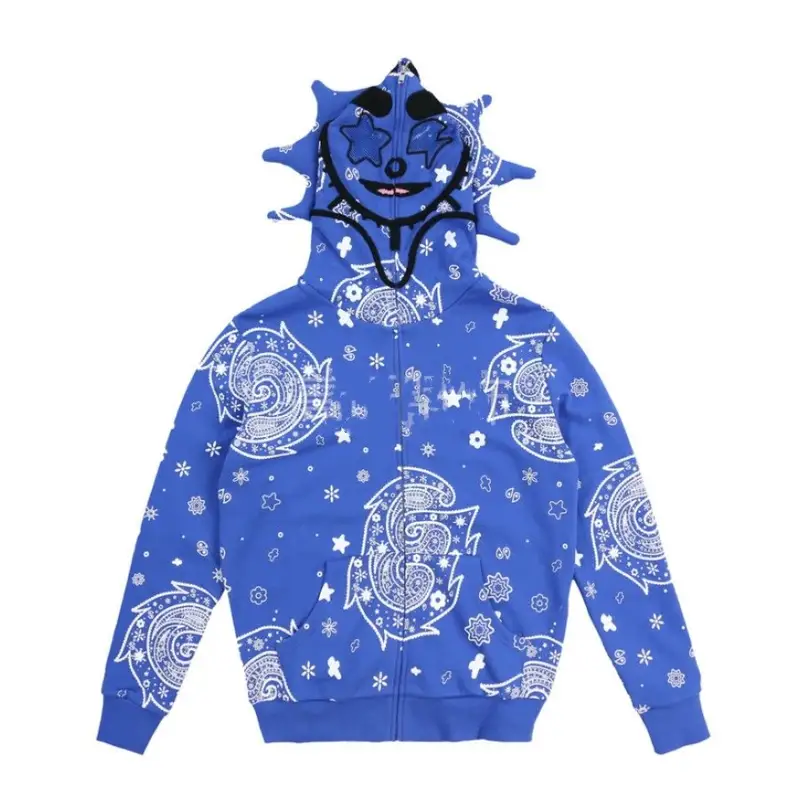 Glo Full Zip-Up Hoodie — LL7 polyester printing is not pure cotton colorway — Kakobuy Spreadsheet photo