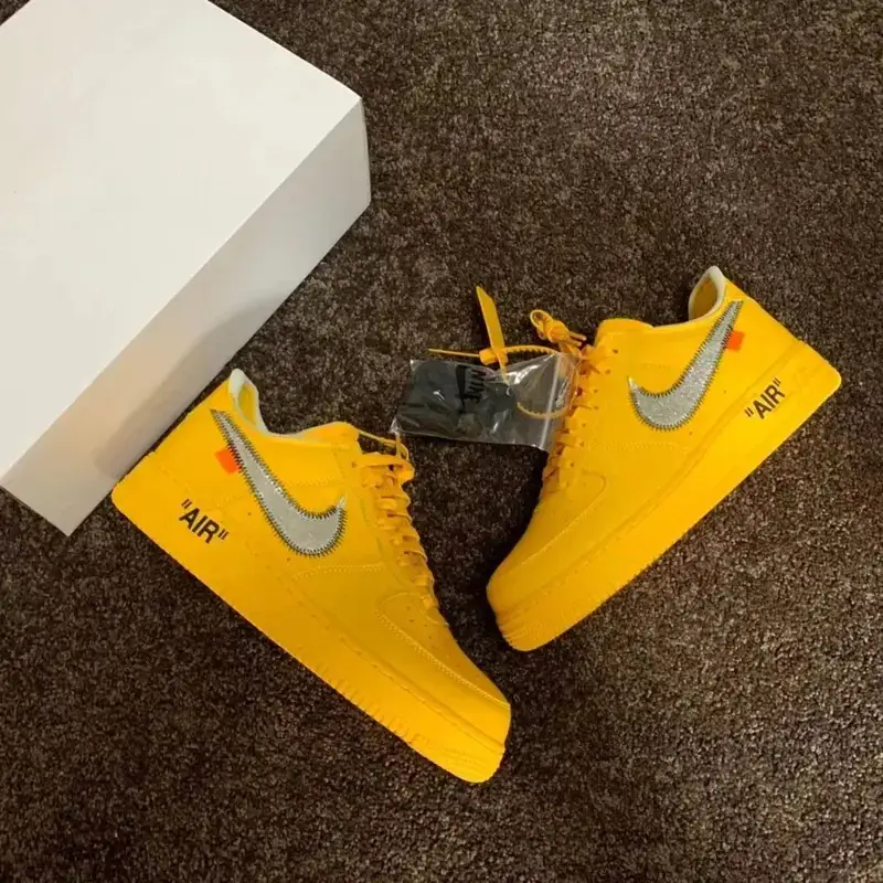 Nike Blazer Mid Off-White — Yellow Art Museum colorway — USFans Spreadsheet photo
