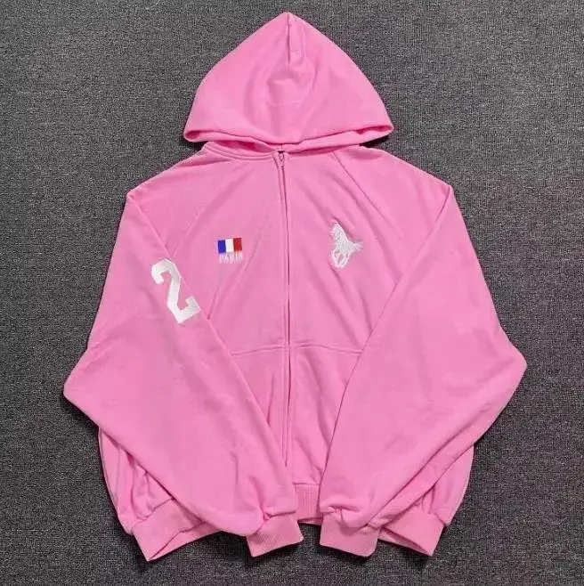 Balenciaga x Ralph Lauren Pink Hoodie — Pink War Horse Cardigan Sweater (Unmarke colorway — USFans Spreadsheet photo