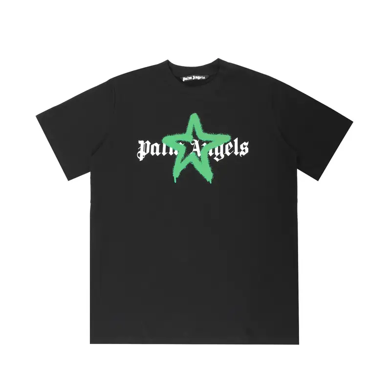 Palm Angels Tees — 2220 Black-Green Print colorway — USFans Spreadsheet photo