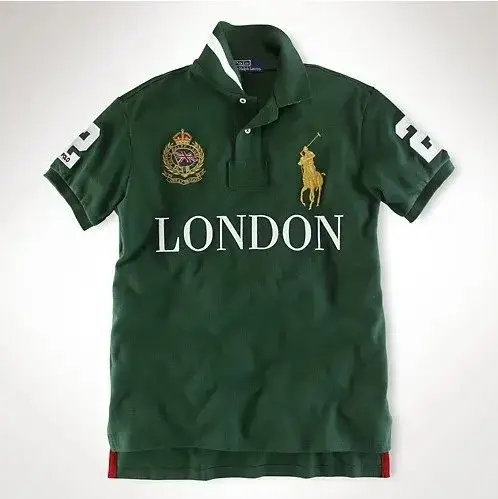 Polo Shirts (15+ styles) — London dark green colorway — USFans Spreadsheet photo