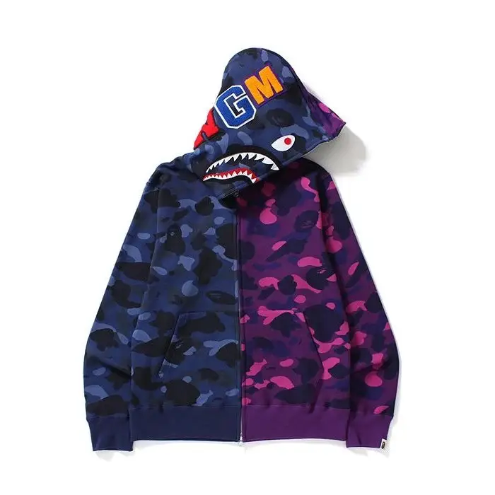 Bape Shark Hoodie (More CW) — 805 blue purple colorway — USFans Spreadsheet photo