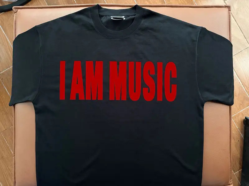 T-Shirt "I Am Music" PlayBoi Carti — Black colorway — Kakobuy Spreadsheet photo