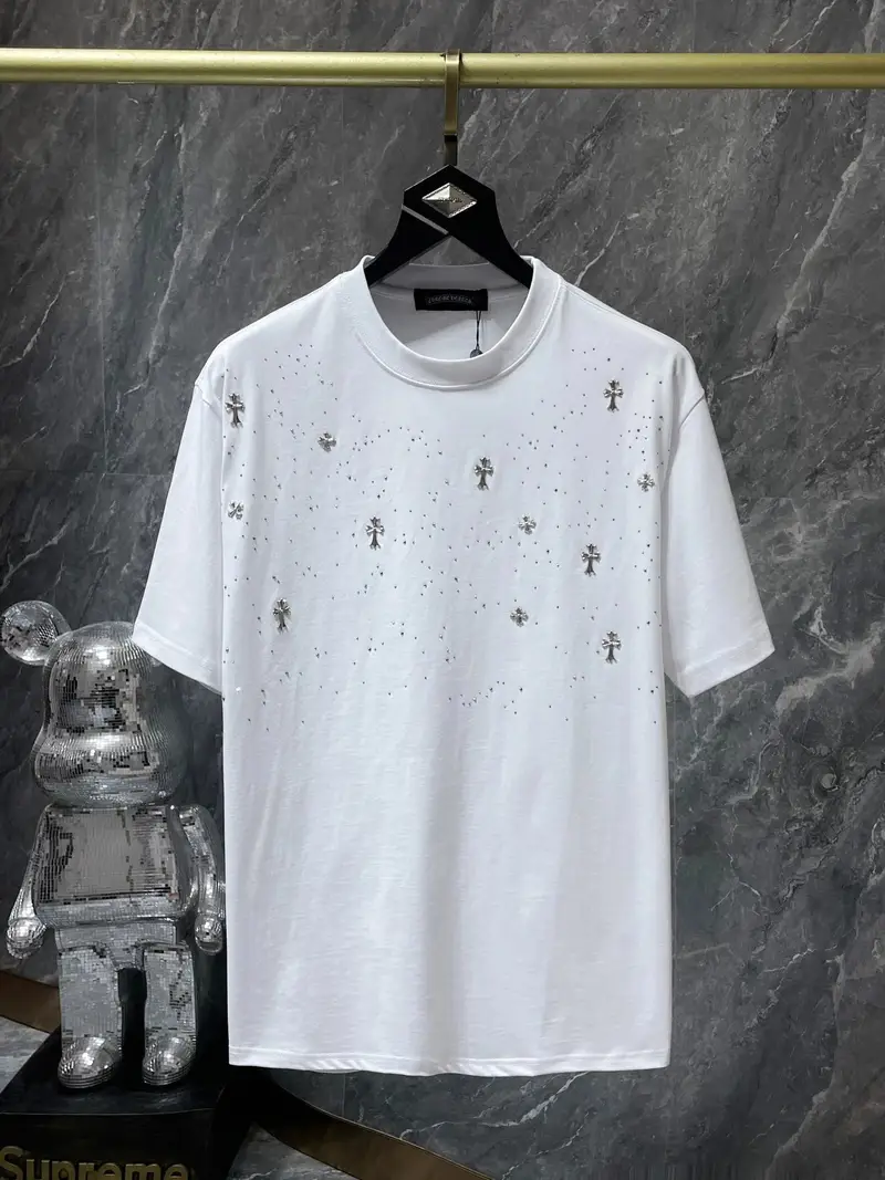 Chrome Hearts Leather Tee — 8761 White colorway — USFans Spreadsheet photo
