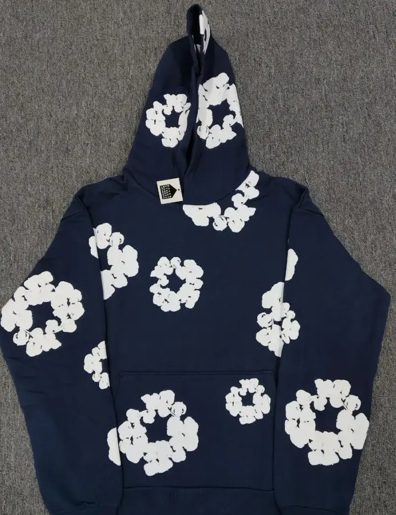 Denim Tears Offset Hoodie — navy blue colorway — Kakobuy Spreadsheet photo