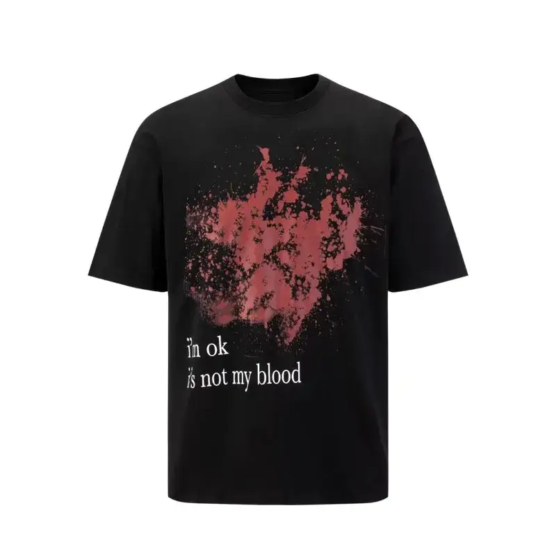 Ken Carson T Shirt With Blood — black colorway — Kakobuy Spreadsheet photo