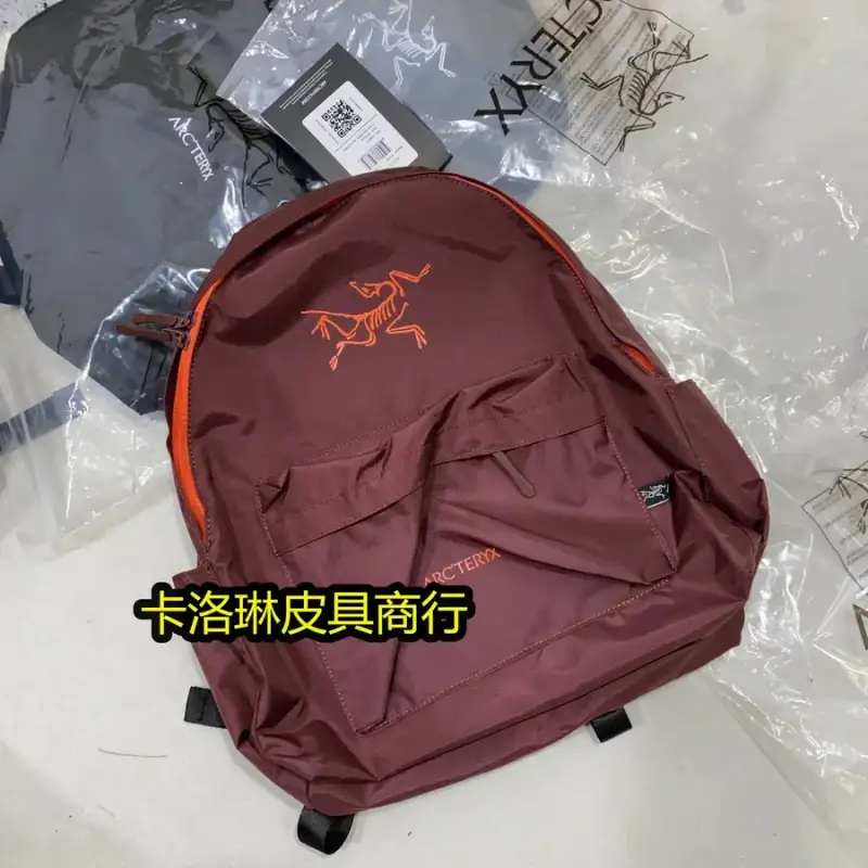Arc'teryx Backpack — Wine red colorway — Kakobuy Spreadsheet photo