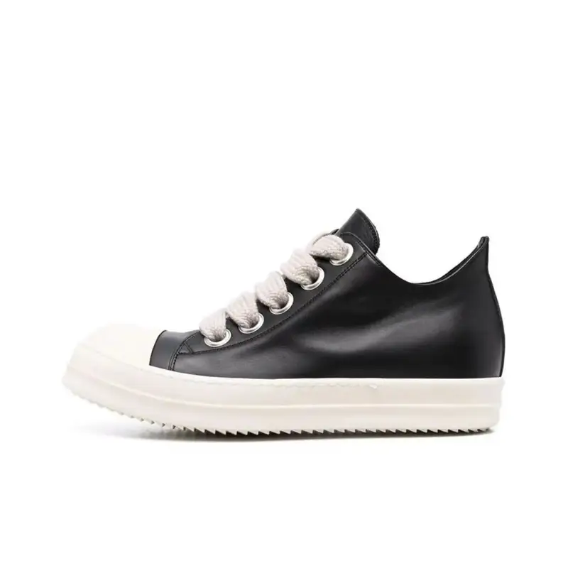Rick Owens Vans Sneakers Denim — Black medium thick shoelaces colorway — USFans Spreadsheet photo