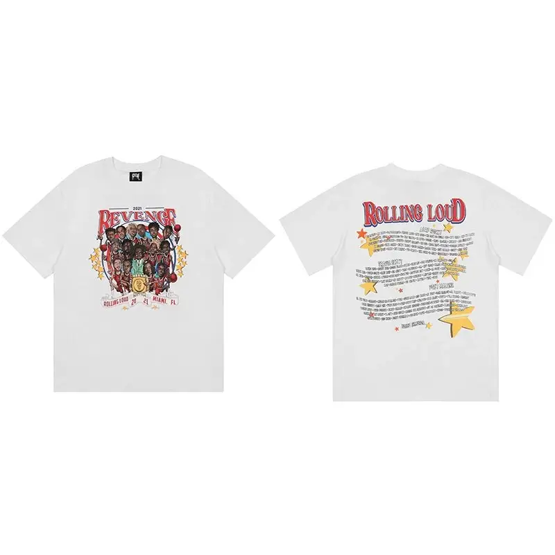 Revenge T-Shirts — White Star Image colorway — Kakobuy Spreadsheet photo