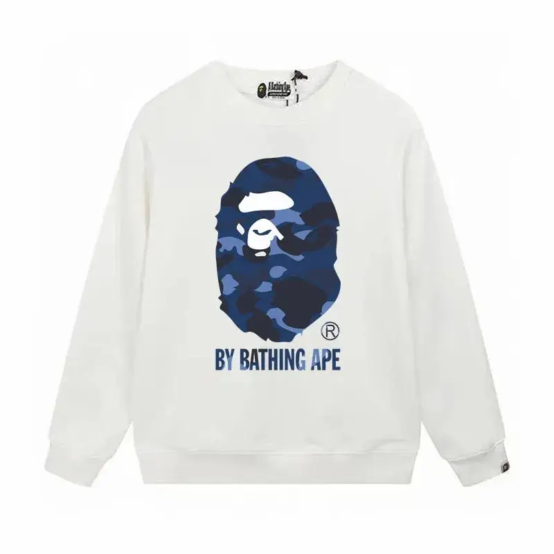 Bape Crewneck — W081 White Blue colorway — USFans Spreadsheet photo