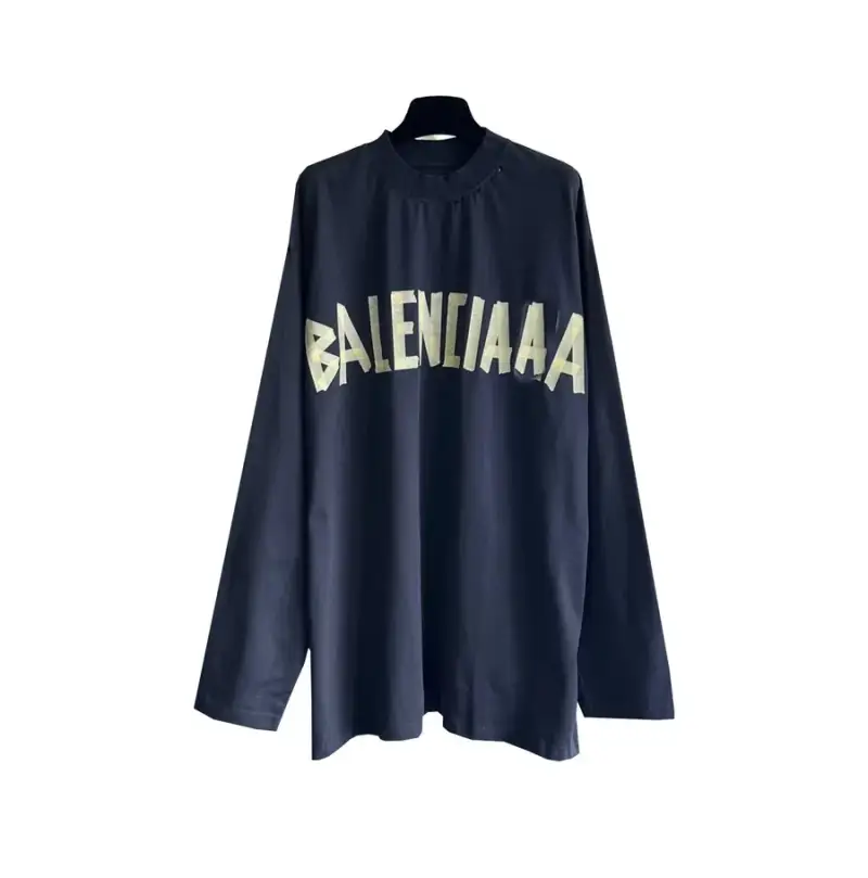 Balenciaga Tape Longsleeve Hoodie — Cyan colorway — Kakobuy Spreadsheet photo