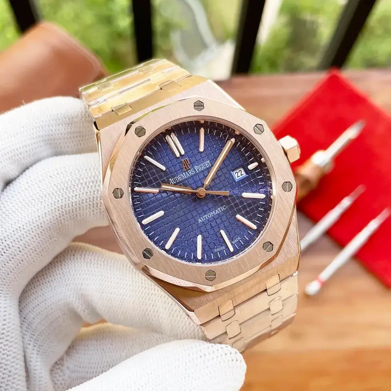 Audemars Piguet Silver Band — Rose gold shell blue steel belt colorway — USFans Spreadsheet photo
