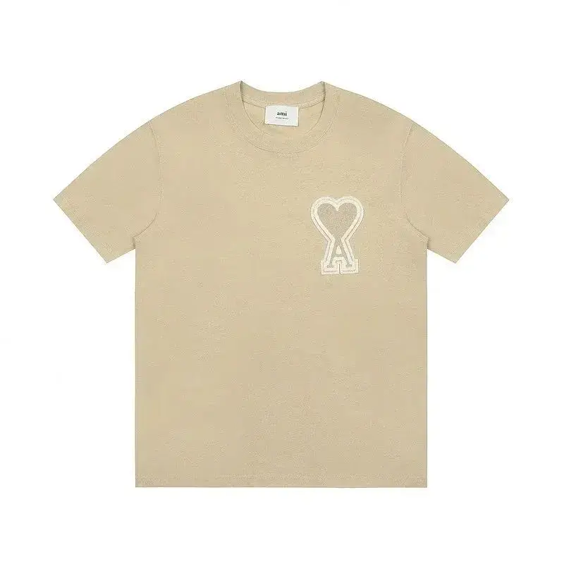 Ami Paris T-Shirts With Big Logo — oatmeal colorway — USFans Spreadsheet photo
