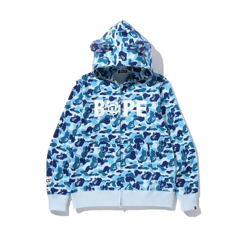 Bape Shark Hoodie (More CW) — 838 blue camouflage colorway — USFans Spreadsheet photo