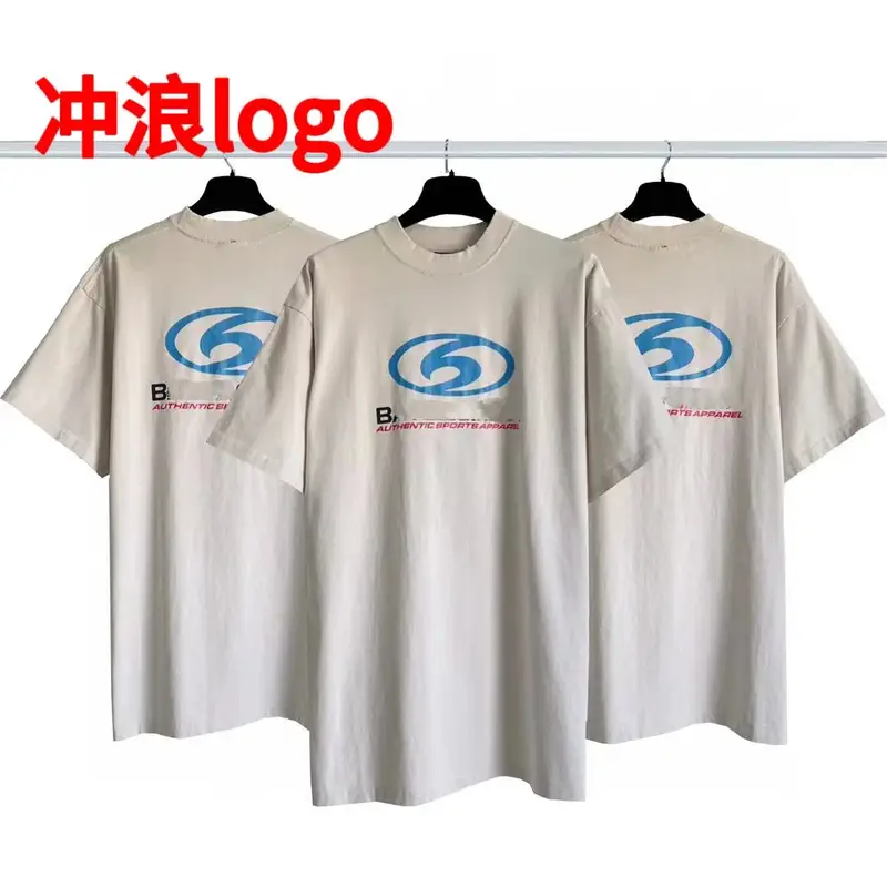 Balenciaga Tees — Surfing logo white colorway — USFans Spreadsheet photo