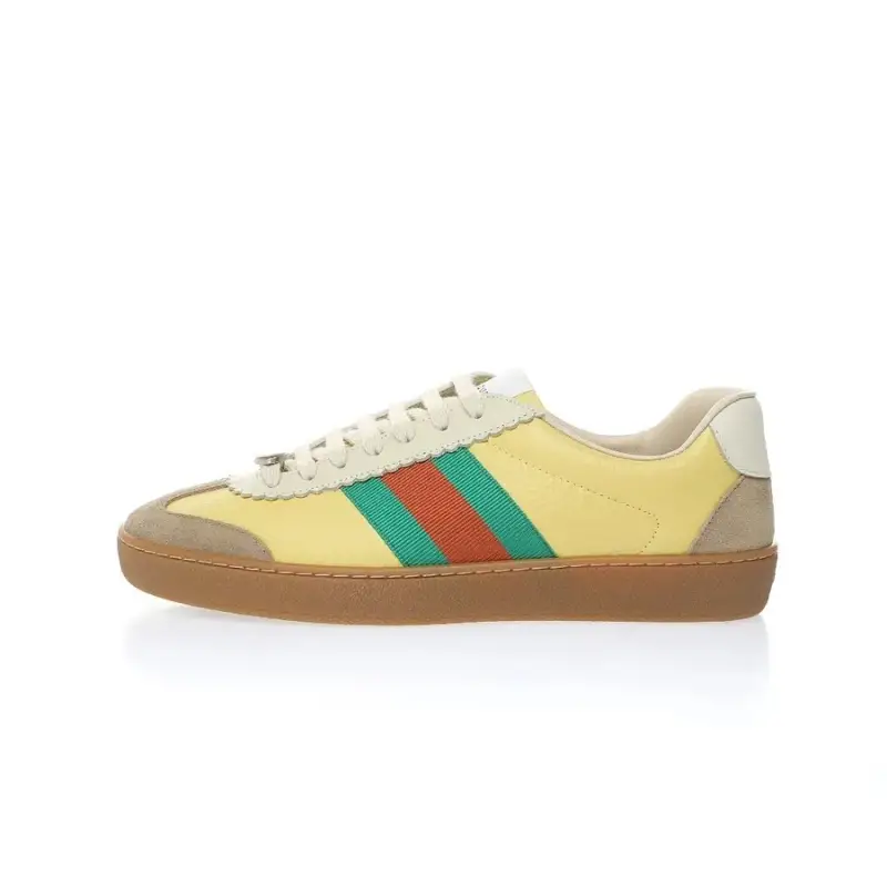 Gucci G74 Web Shoes — Cream Yellow Green Red Rubber Base 52168 colorway — USFans Spreadsheet photo