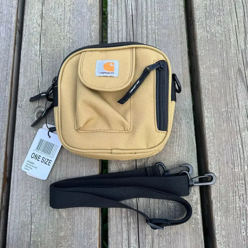 Carhartt Square Shoulder Bag — Pull Bone Square Bag Light Brown colorway — USFans Spreadsheet photo