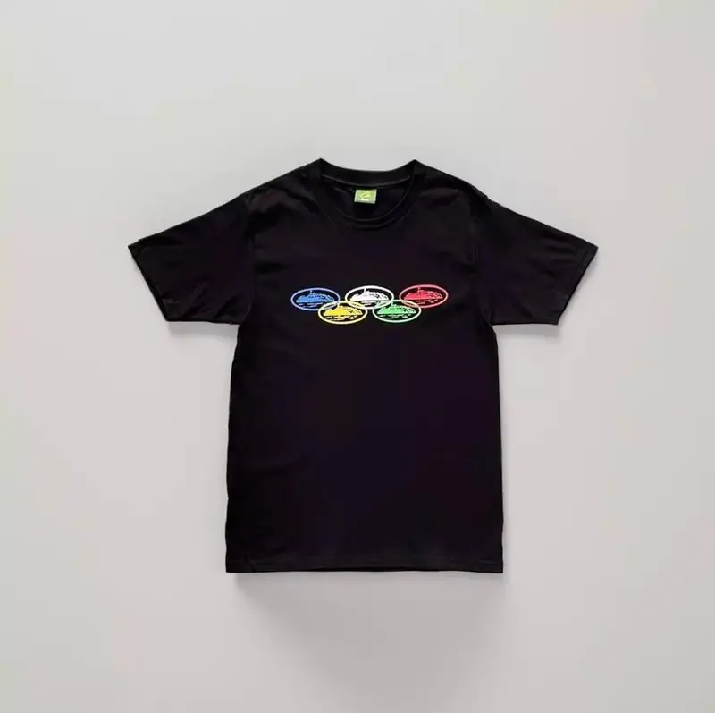 Corteiz Tee — five rings black colorway — USFans Spreadsheet photo