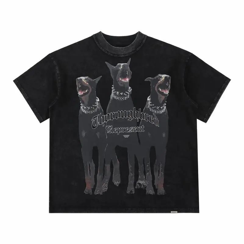 HOUSE OF ERRORS T-shirt — Doberman Black colorway — Kakobuy Spreadsheet photo