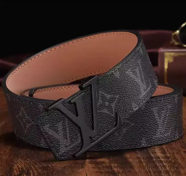 Budget LV Belt — L Classic Black Flower Black Button colorway — USFans Spreadsheet photo
