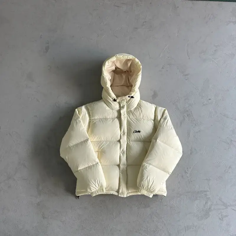 Corteiz Bolo V2 Jacket (Natural) — Off-white/Down jacket colorway — Kakobuy Spreadsheet photo