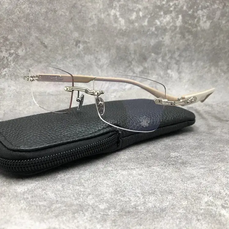 Chrome Hearts Sunglasses — Silver frame/beige legs colorway — USFans Spreadsheet photo