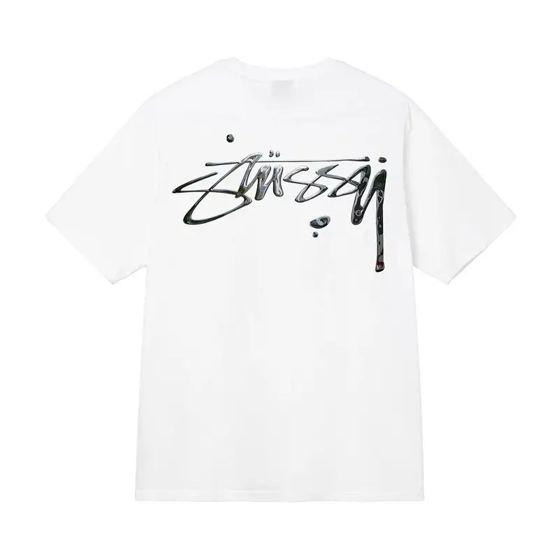 Stussy t-shirt — white [metal]] colorway — USFans Spreadsheet photo
