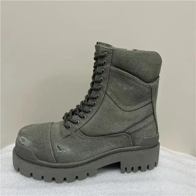 Balenciaga Strike Boots Khaki — Green denim colorway — USFans Spreadsheet photo