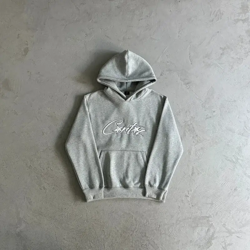 Corteiz Satin Allstarz Hoodie — Top/Grey colorway — USFans Spreadsheet photo
