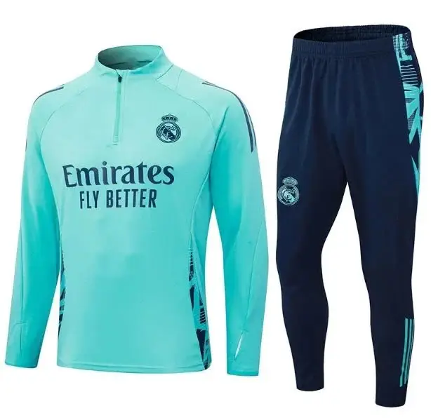 Football PSG Tracksuit — 2425 light green Real Madrid colorway — USFans Spreadsheet photo