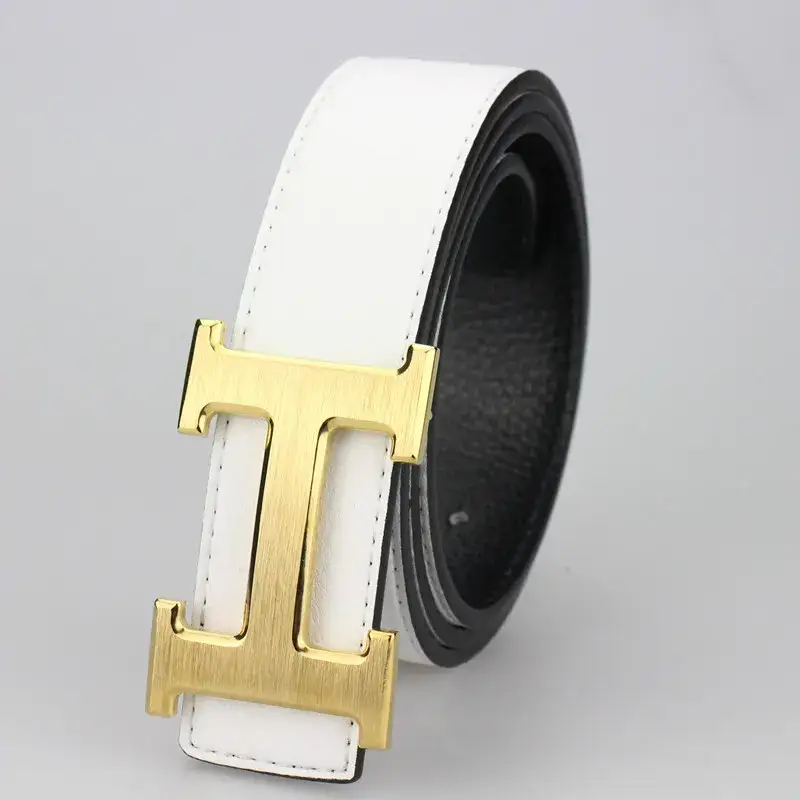 Budget Hermes Belt — H gold buckle flat white belt colorway — USFans Spreadsheet photo