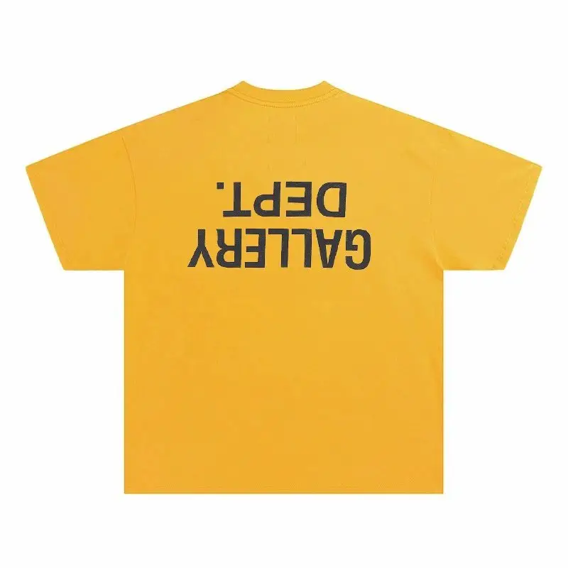 Gallery Dept TEES — Turmeric inverted logo colorway — USFans Spreadsheet photo