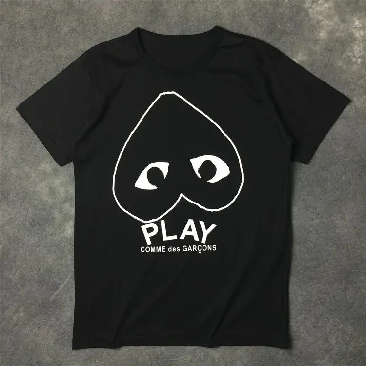 CDG T-Shirts — Black inverted hollow colorway — USFans Spreadsheet photo