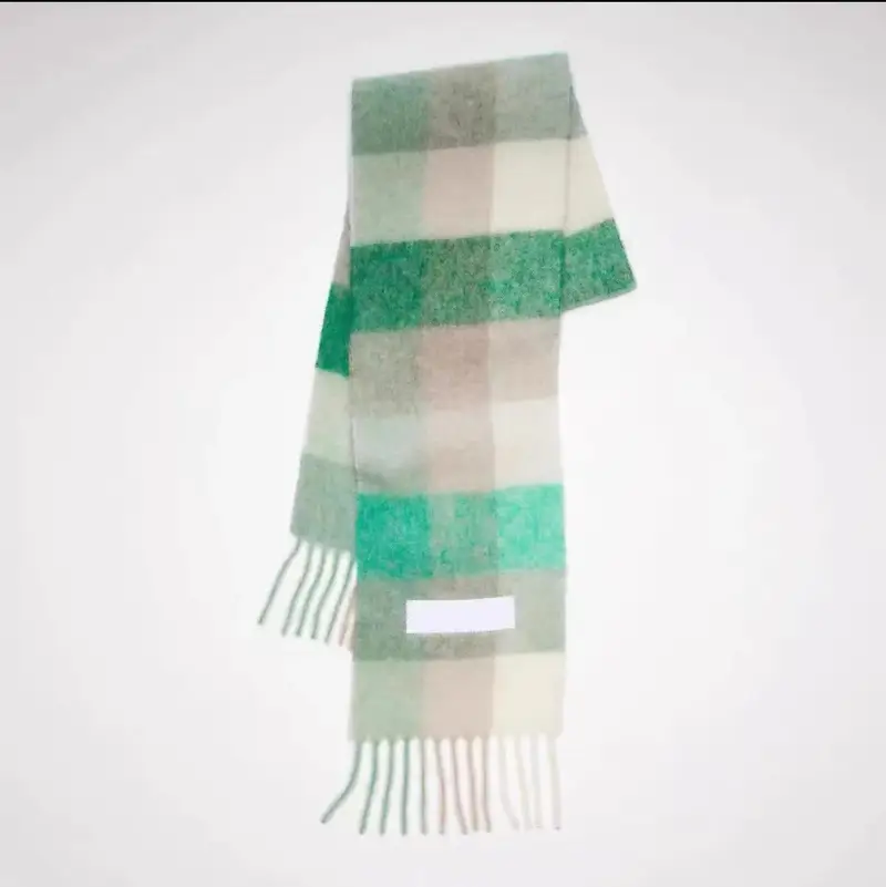 Acne Studios Scarf — green white colorway — USFans Spreadsheet photo