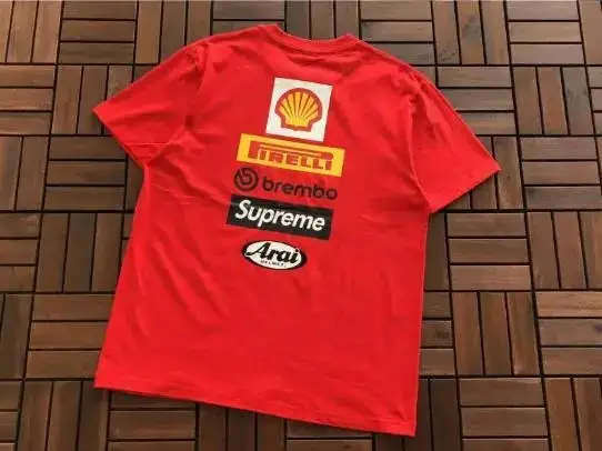 Supreme X Ducati T-Shirt — B380 Joint Red colorway — USFans Spreadsheet photo