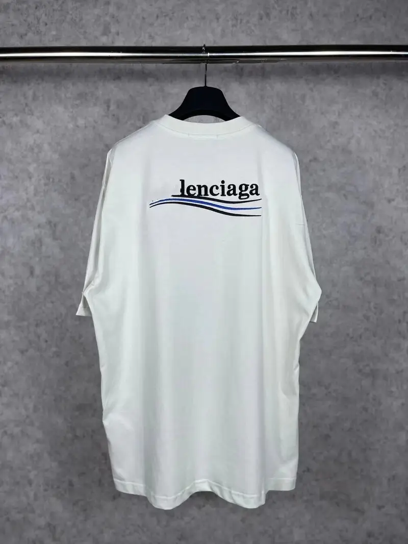 Balenciaga Logo T-Shirt — Grey white colorway — USFans Spreadsheet photo