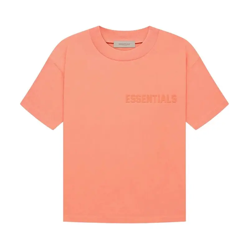 Fear Of God T-shirts — Coral Red colorway — Kakobuy Spreadsheet photo