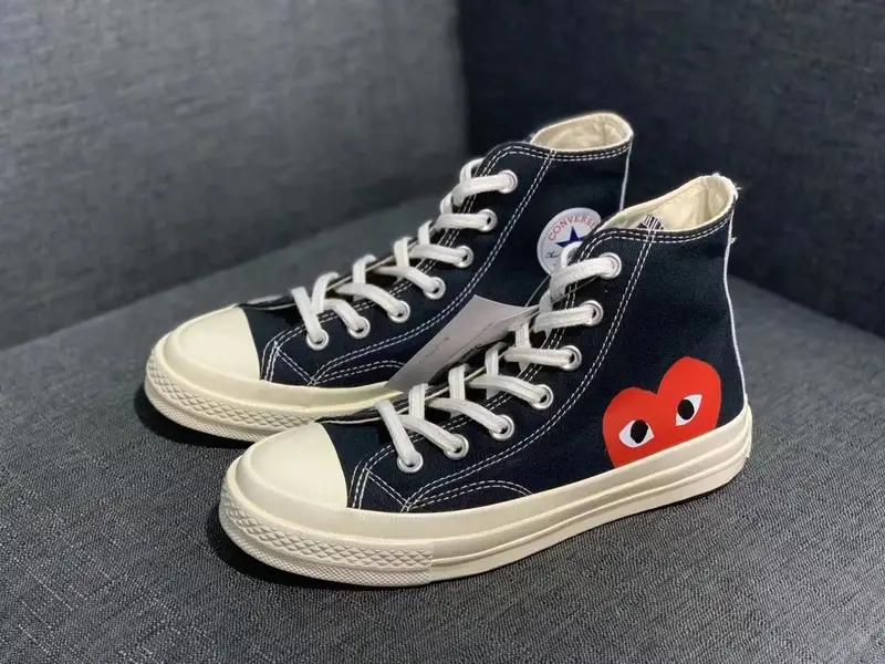 Converse Basic And CDG — Black love high-help colorway — Kakobuy Spreadsheet photo