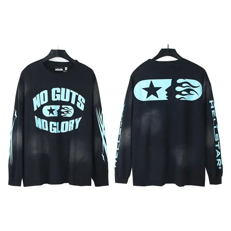 Hellstar Tee Hoodie — D116 Wash water black colorway — USFans Spreadsheet photo