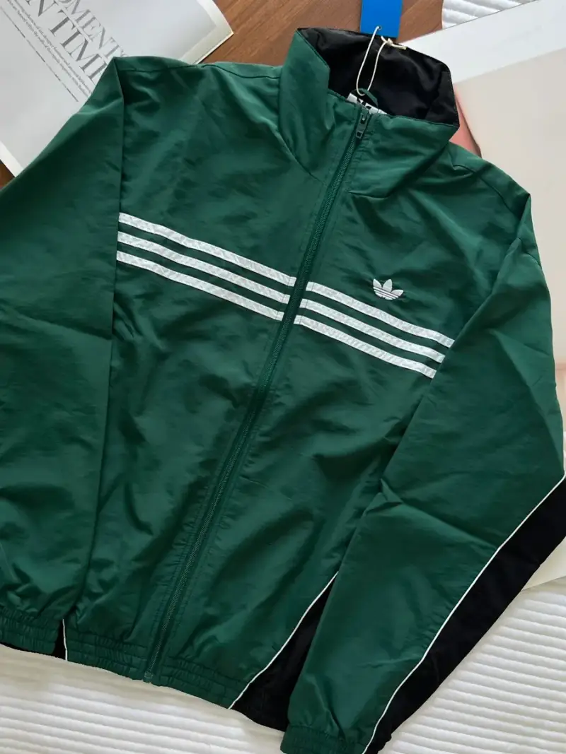 Adidas Jacket — real shot green colorway — USFans Spreadsheet photo
