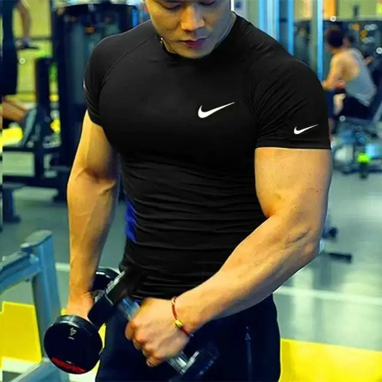 Nike Quick Dry T-Shirt — NK black double hook short sleeve colorway — Kakobuy Spreadsheet photo