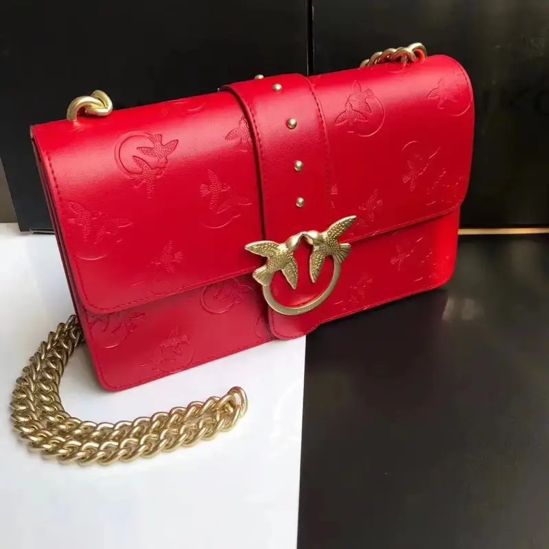 Pinko Bag — Large red embossed colorway — USFans Spreadsheet photo