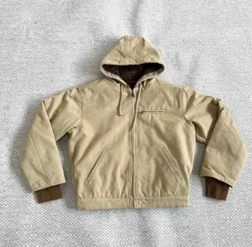 Thrasher x Supreme Hooded Work Jacket (Black) — Khaki colorway — USFans Spreadsheet photo