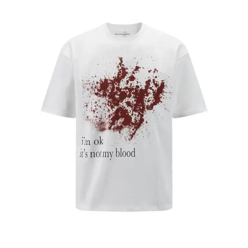 Ken Carson T Shirt With Blood — white colorway — Kakobuy Spreadsheet photo