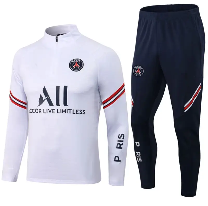 Football Set Tracksuit — 2122 Paris White colorway — USFans Spreadsheet photo