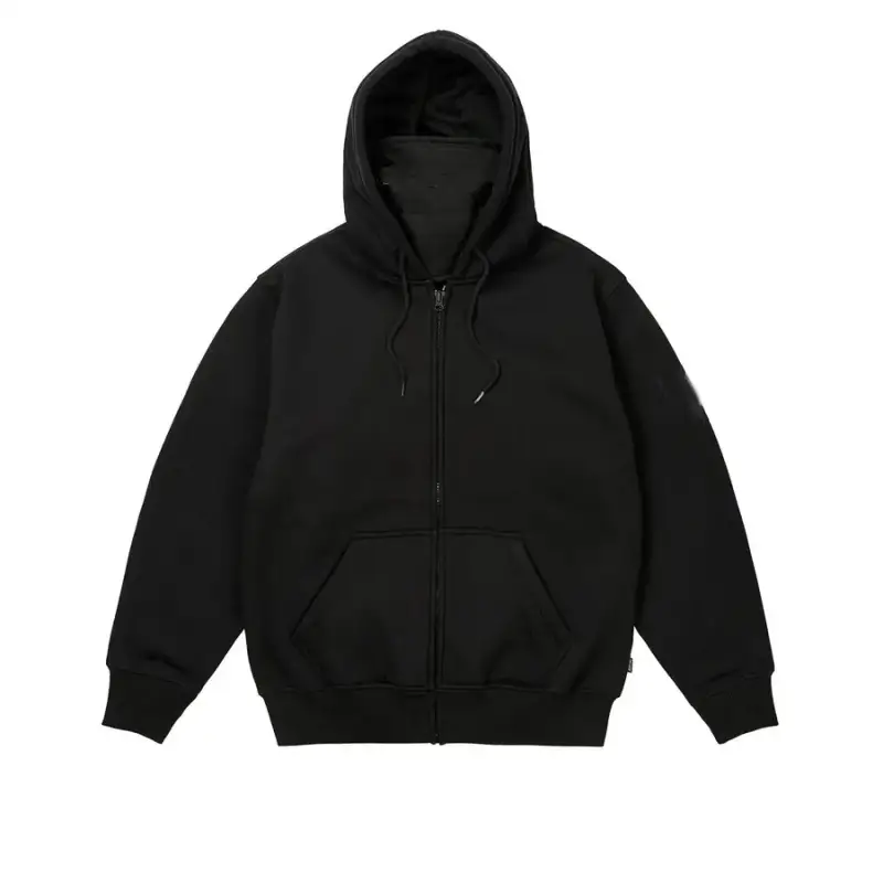 Palace Zip Hoodie with Mask — black colorway — Kakobuy Spreadsheet photo