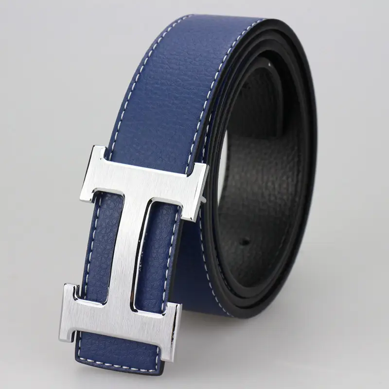 Budget Hermes Belt — H silver buckle plate blue belt colorway — USFans Spreadsheet photo