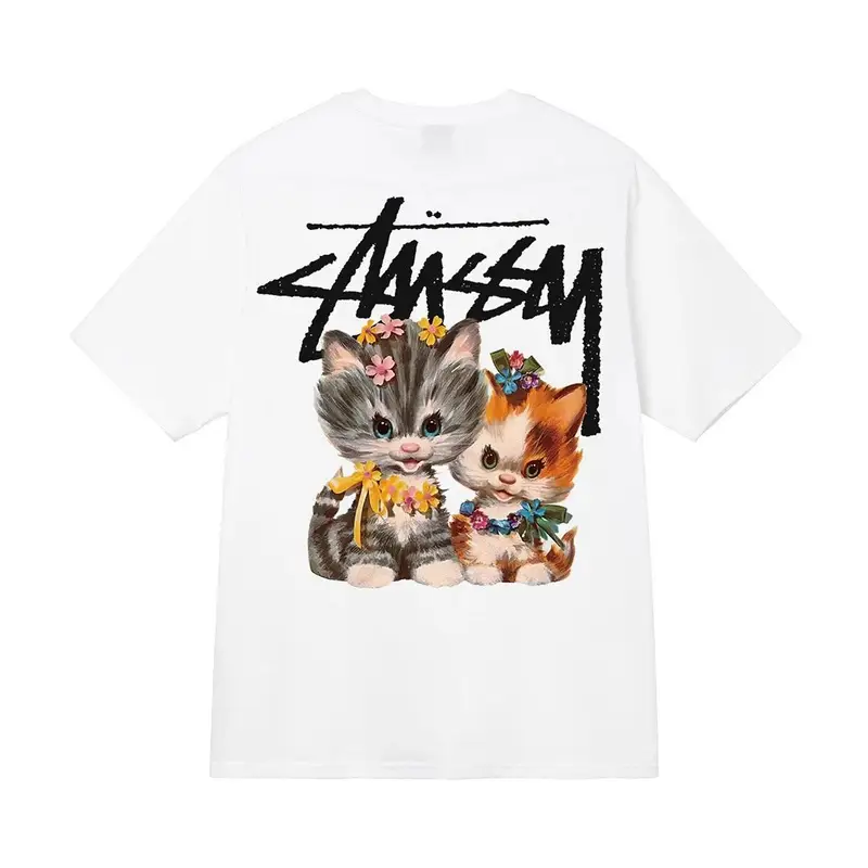 Stussy t-shirt — White 【 Little Cat 】 colorway — USFans Spreadsheet photo