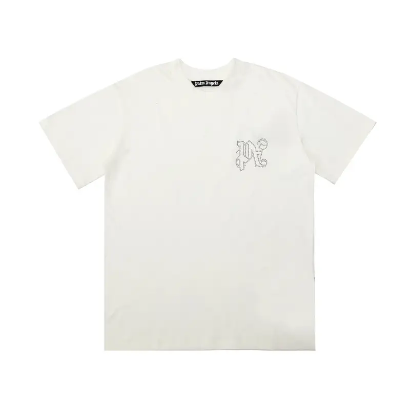 Palm Angels Monogram NY Spray Tee — 2281 white colorway — USFans Spreadsheet photo
